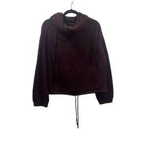 Anthropologie Cowl Neck Fall Sweater-  Field & Flower Maroon Sweater- Size XS